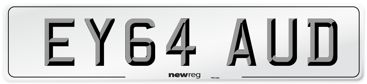 EY64 AUD Number Plate from New Reg